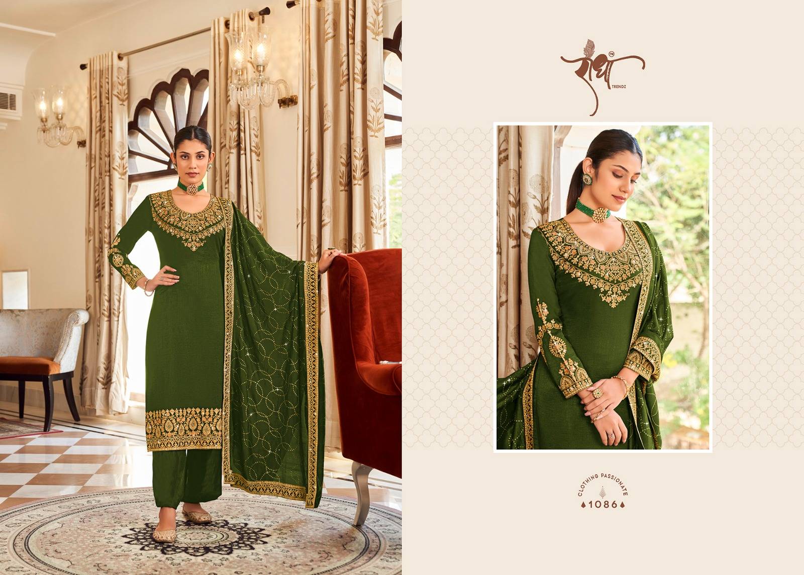 HOOR BY RADHA TRENDZ 1081 To 1086 Series Beautiful Fancy Colorful Stylish Occasional Wear Premium PURE VICHITHRA Dresses At Wholesale Price